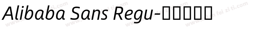 Alibaba Sans Regu字体转换